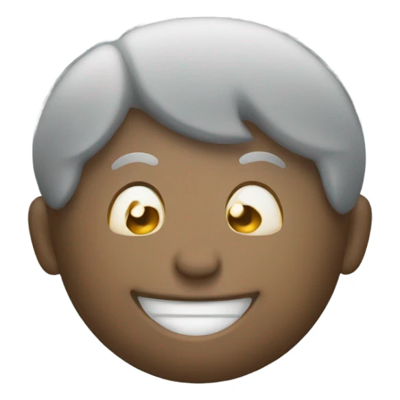 smiling emoji laying gown with feet sticker