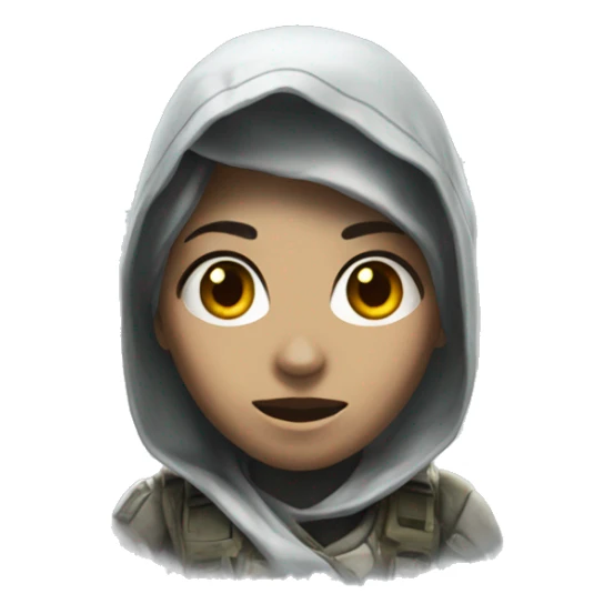 Female Ghost from Call of Duty sticker