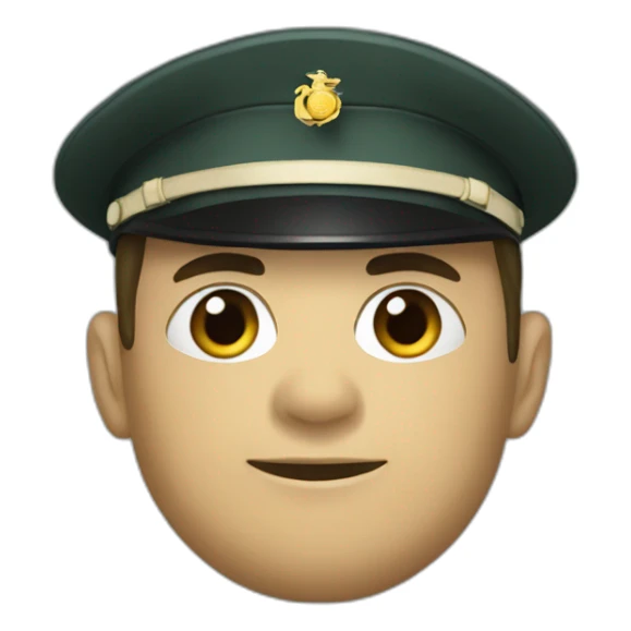 Marine lepein avec un noir sticker