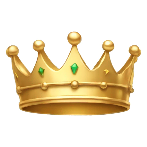 Simple gold crown with no jewels sticker