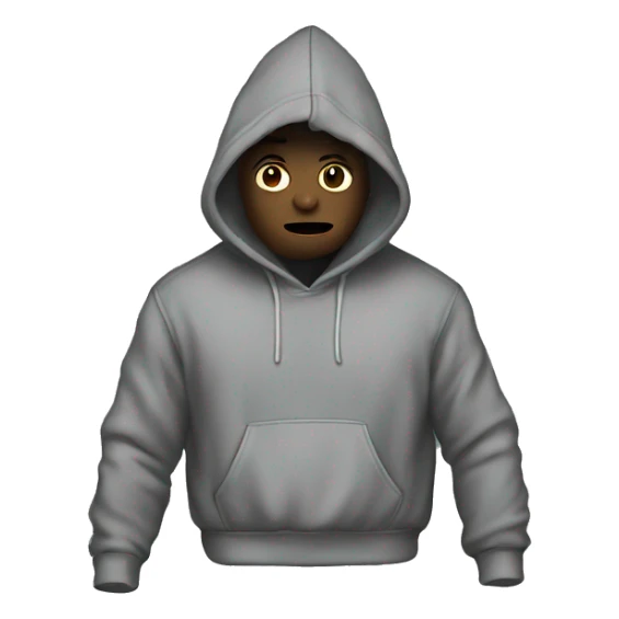 Hoodie with text says no one sticker