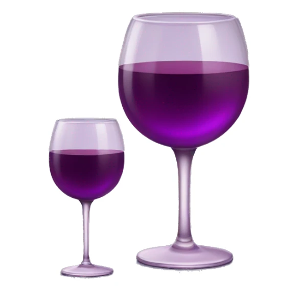 Purple plum wine glass sticker
