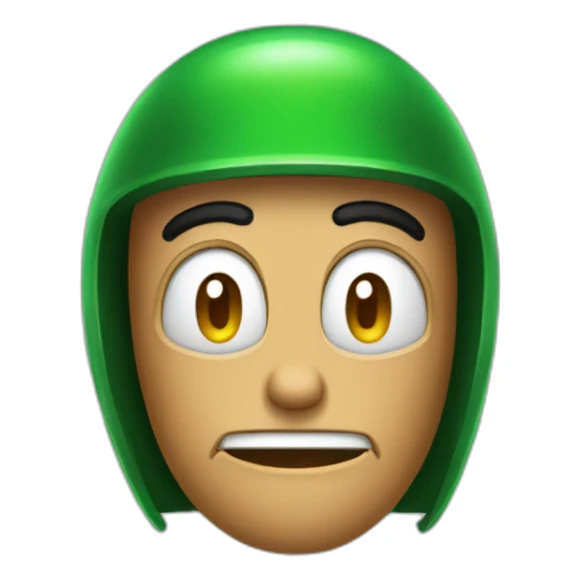 The head of Marvin the Martian sticker