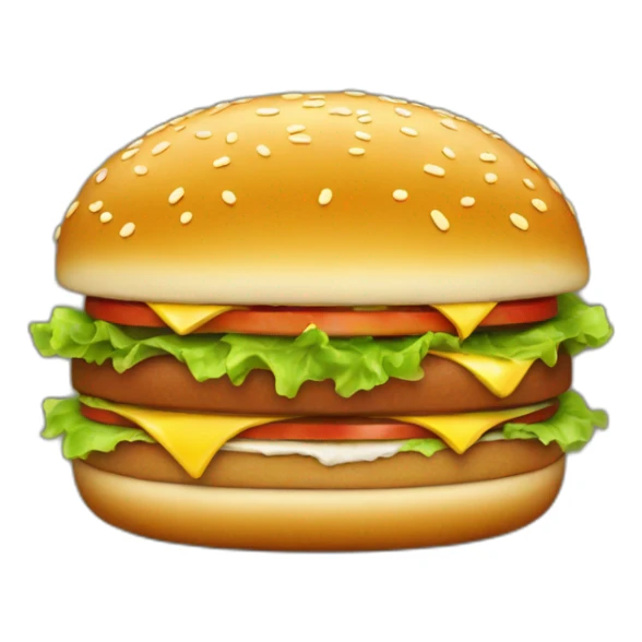 Un hamburger qui mange un hamburger sticker