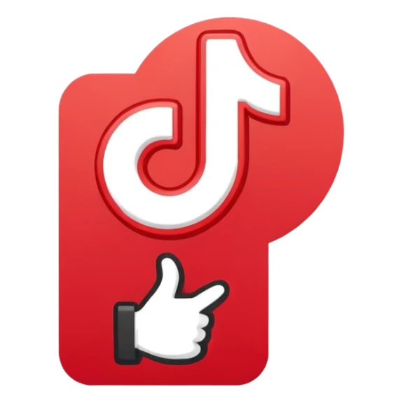 A clean, modern emoji-style icon representing a TikTok certification: a TikTok logo combined with a checkmark badge, flat design, simple shapes, bright colors, minimal details, transparent background, high resolution, emoji style. sticker