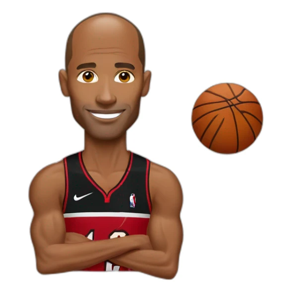 David Goggins in jersey of Miami Heat sticker