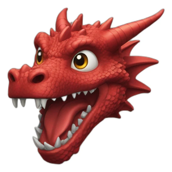 Un dragon rouge de Game of Thrones sticker