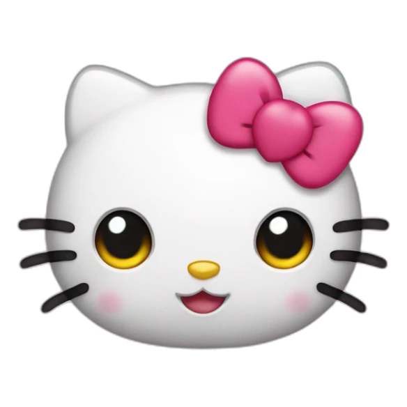Hello Kitty with heart in her eyes sticker