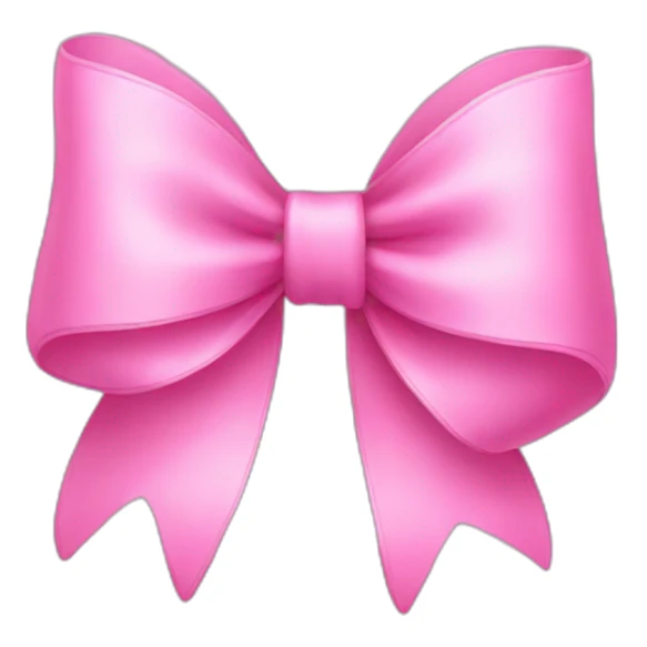 Pink bow sticker