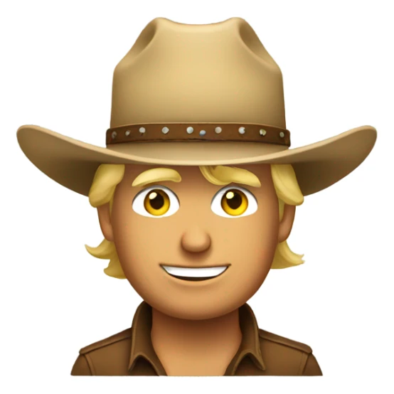 Donald Trump wearing a cowboy hat with White House on the background  sticker