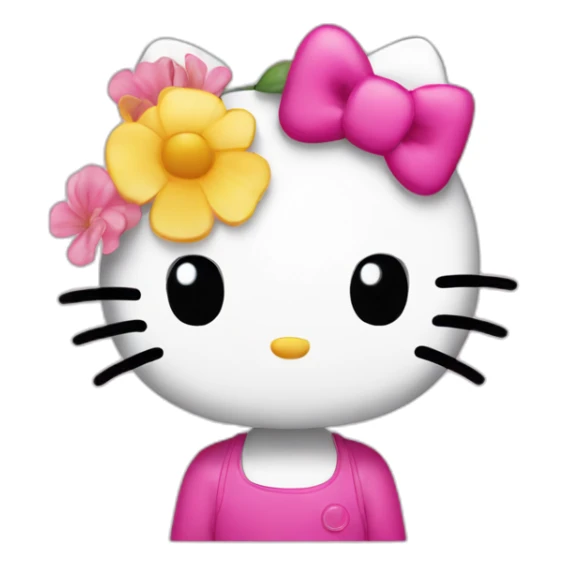 Cut hello kitty sticker