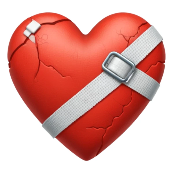 Heart with bandage sticker