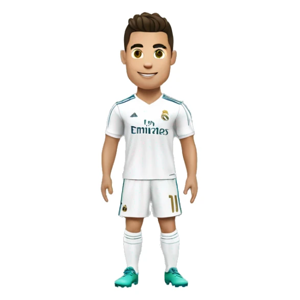 cristiano ronaldo con la camisa del real madrid sticker