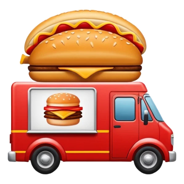 fast food delivery truck logo sticker