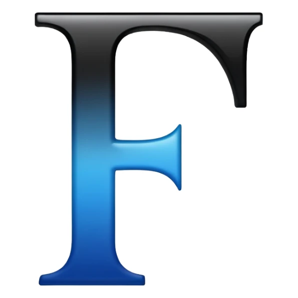 Bold Black-Blue-White-Gold Font Letter “i” sticker