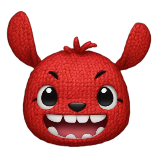 Stitch red sticker