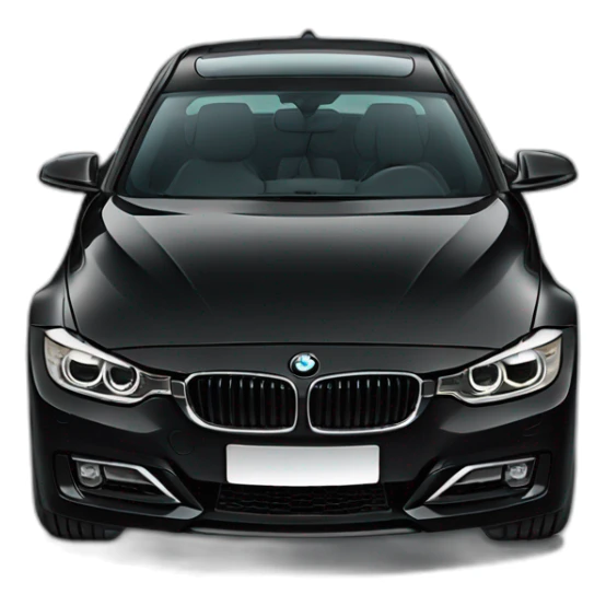 Black BMW 3 Series, the F30 generation  sticker