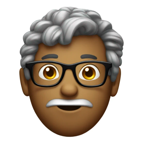 Poop with glasses and a mullet sticker