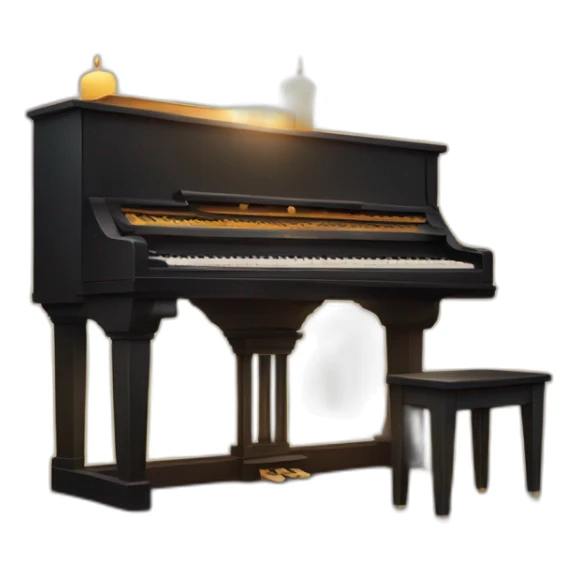 Candlelight piano concert on an old church sticker