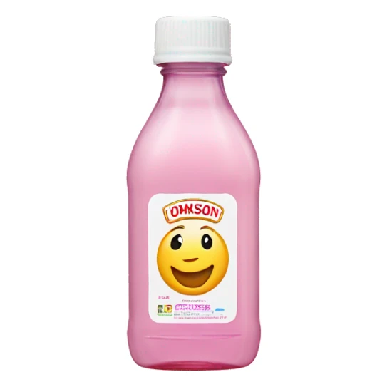 johnson johson baby oil bottle, pink label sticker