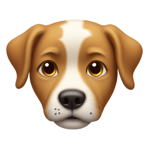 Dog with eyes closed but tear going down his face sticker