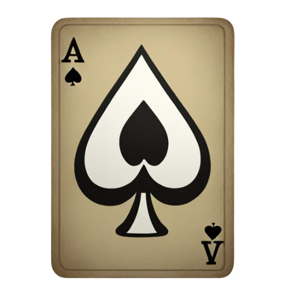 Ace of Spades card sticker
