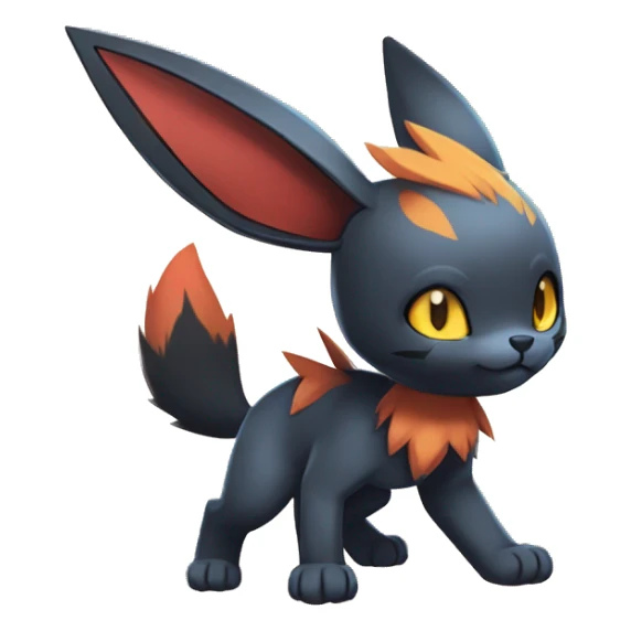 Eevee-Litten-Torracat-Rocruff-fusion-hybrid full body sticker