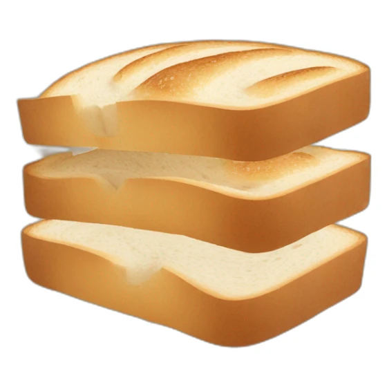 brown rye marble swirl white bread in the middle of bread slice sticker
