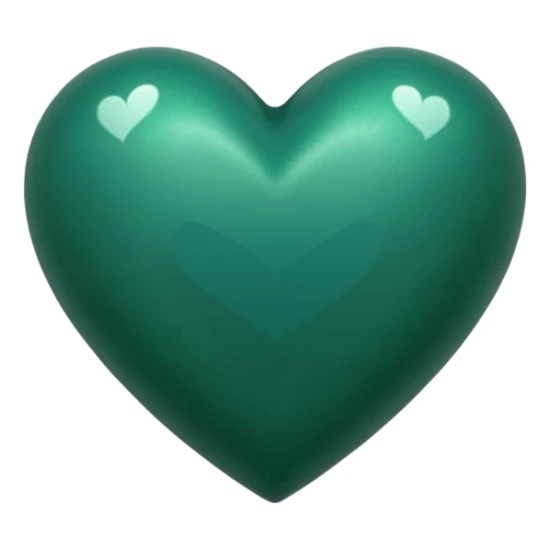 Corazón turquesas oscuro, más oscuro tirando a. Verde un poco mas azulado verdosos sticker