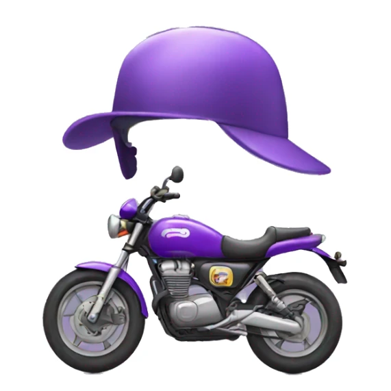 purple motorcycle sticker