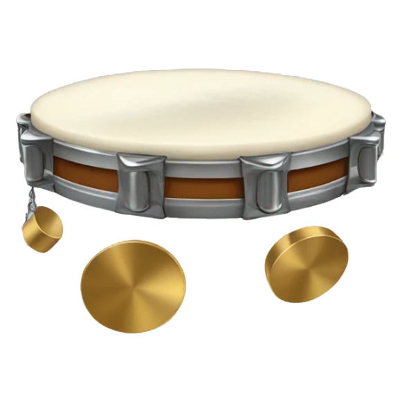 tambourine with metal jingles sticker
