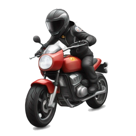 Motorbike R wheelie sticker