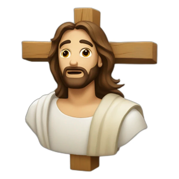 Jesucristo Cargando la cruz sticker