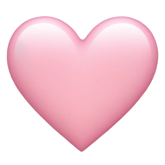 light pink heart sticker