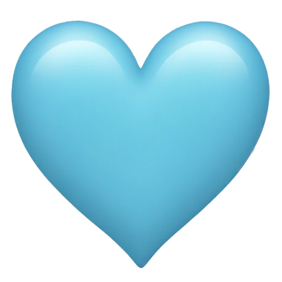Light blue heart sticker