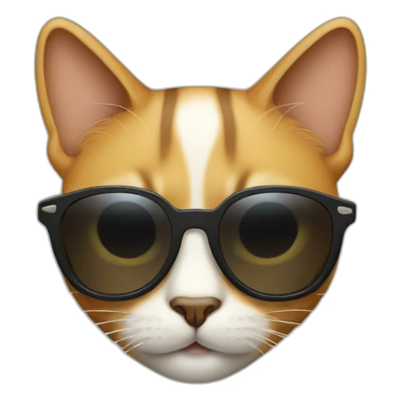 Cat with sunglasses sticker