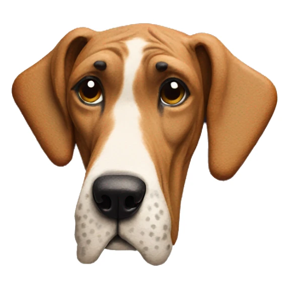 Great Dane made out of gingerbread  sticker