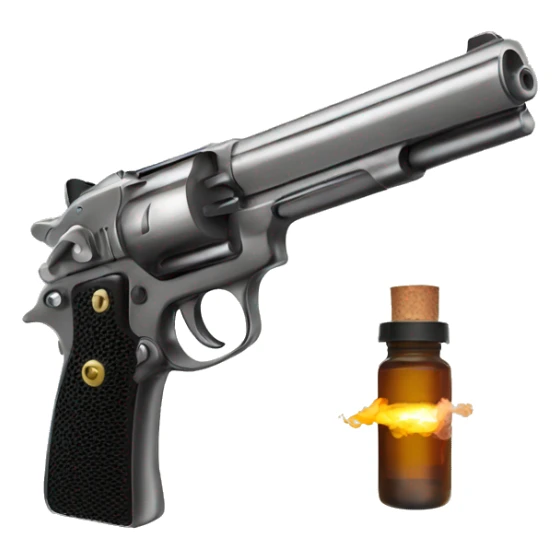 Pistol and vape sticker