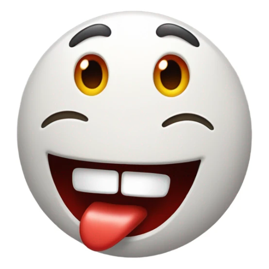emoji with tongue sticking out  sticker
