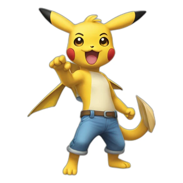 Pokemon montrent un doigt d’oneur sticker