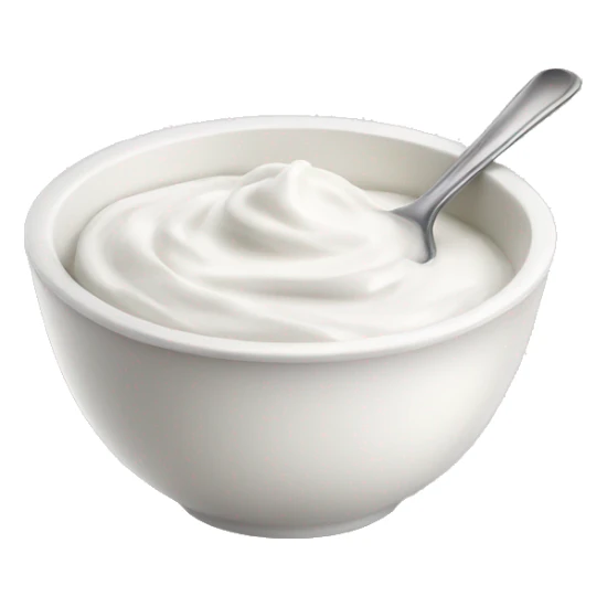 Greek yoghurt in a bowl sticker
