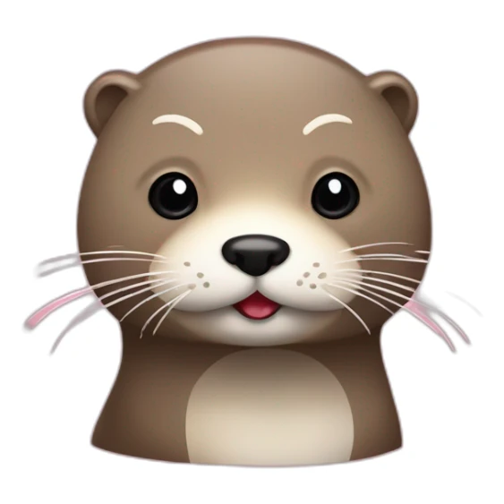 Loutre qui fument un sugar sur un cerisier japonais sticker