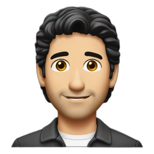 Ross geller from friends tv show sticker