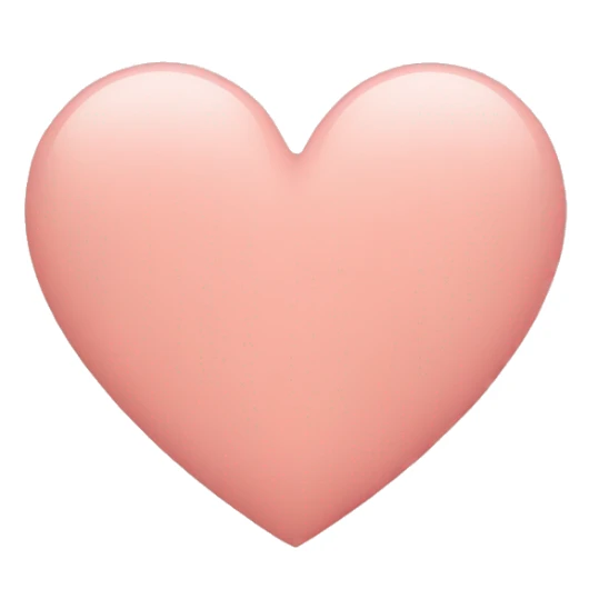 blush color heart sticker