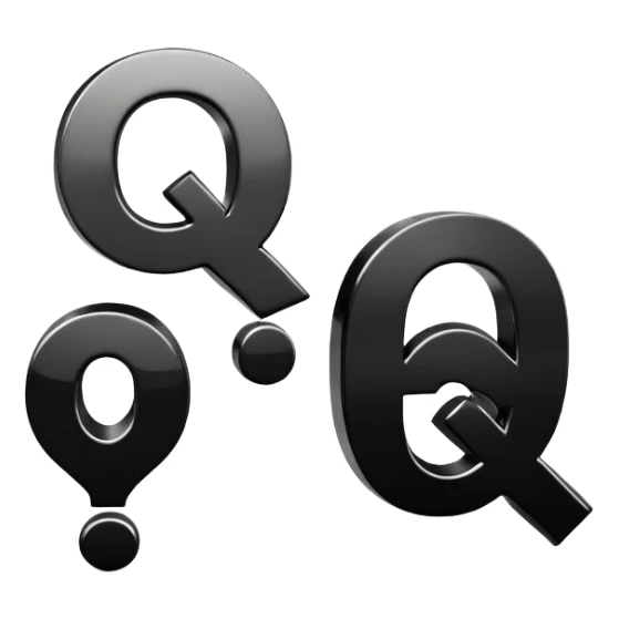 question and answer symbols, Q&A icons sticker