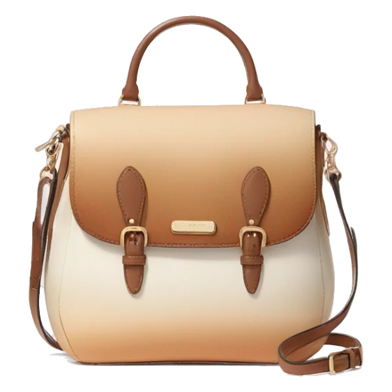 Realistic cream to tan ombre kate spade satchel purse.  sticker