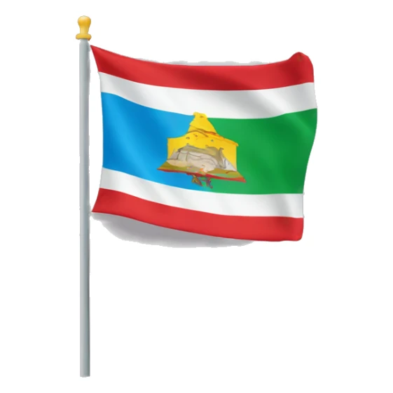 create an emoji of Montes Claros city flag sticker