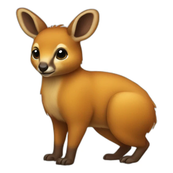 Pudú full body  sticker