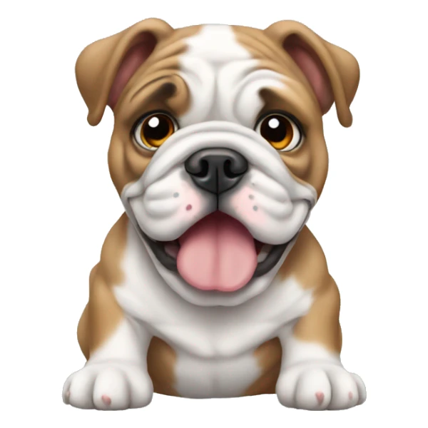 English bulldog puppy sticker