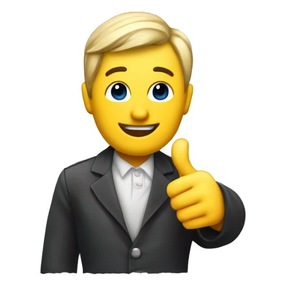 Giving Thumbs Up Next to Blank Signadmin giving thumbs up sticker